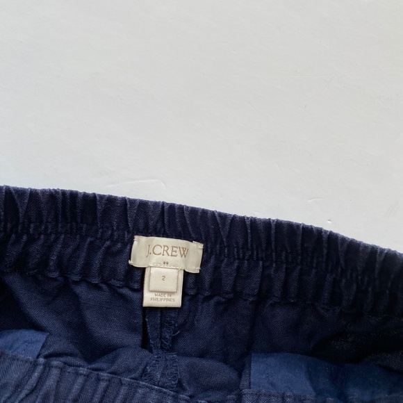 J.crew boardwalk linen blend pull on shorts - Picture 2 of 5